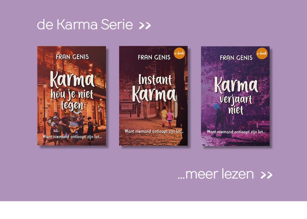 De Karma Serie van Fran Genis - auteur van spiritueel getinte feelgoodboeken (fictie)